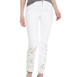 Free People Cutwork Cigarette Jean